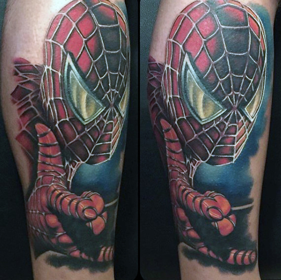 tatuaggio uomo ragno spiderman 163