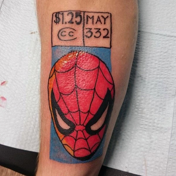 tatuaggio uomo ragno spiderman 179