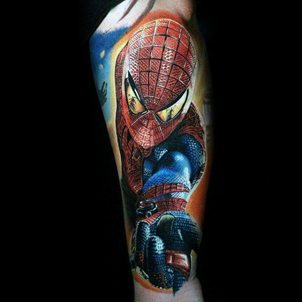 tatuaggio uomo ragno spiderman 185
