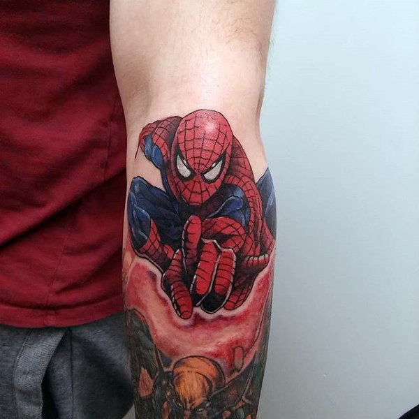 tatuaggio uomo ragno spiderman 199