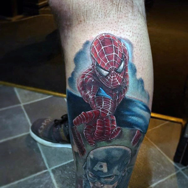tatuaggio uomo ragno spiderman 203