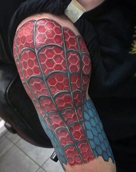 tatuaggio uomo ragno spiderman 41