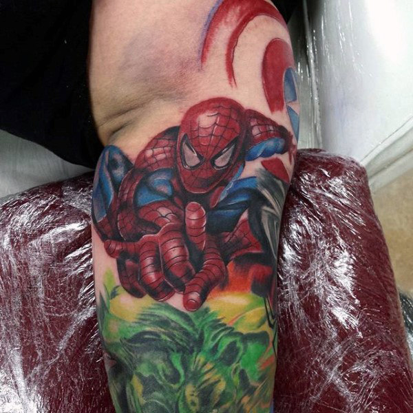 tatuaggio uomo ragno spiderman 83