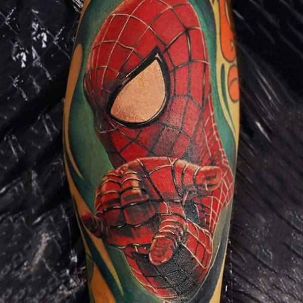 tatuaggio uomo ragno spiderman 87