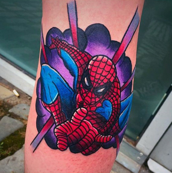 tatuaggio uomo ragno spiderman 89