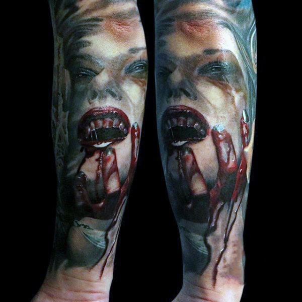 tatuaggio vampiro 45