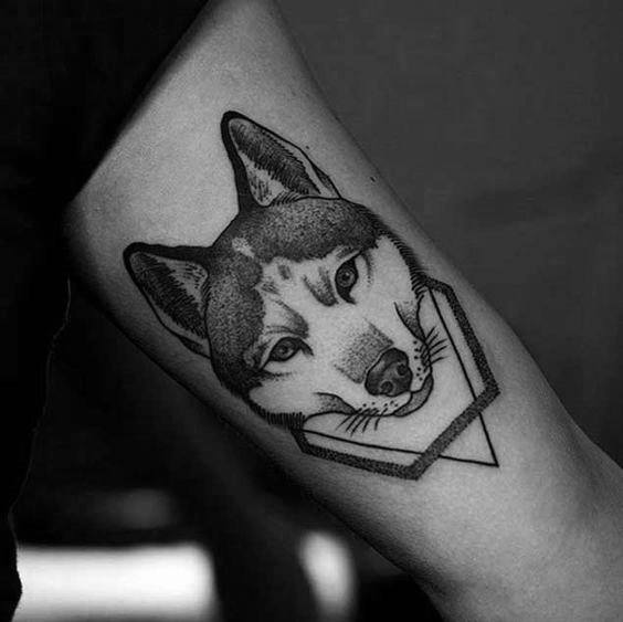 tatuaggio Siberian husky 03