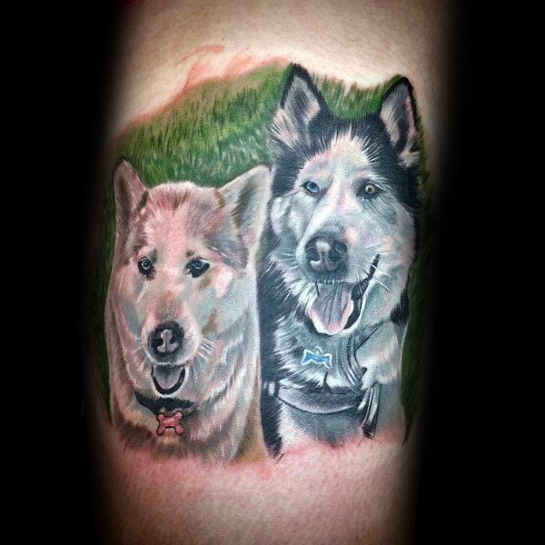 tatuaggio Siberian husky 117