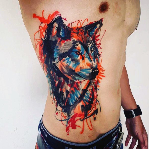 tatuaggio Siberian husky 123