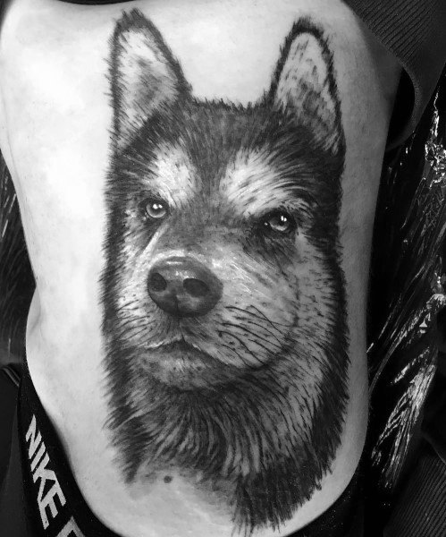 tatuaggio Siberian husky 125