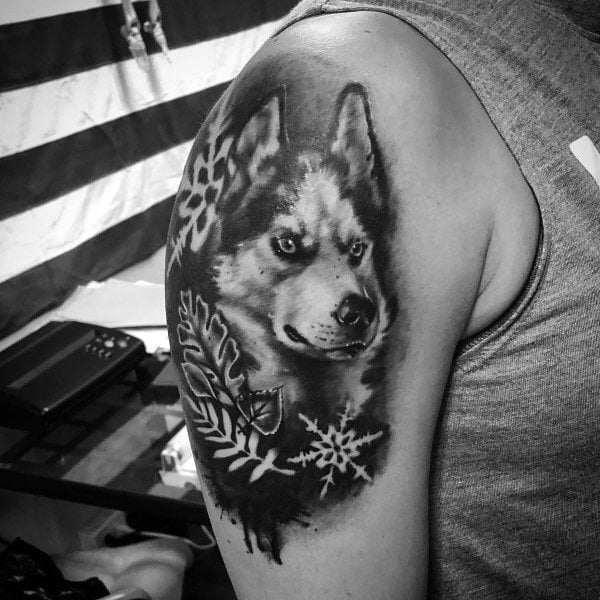 tatuaggio Siberian husky 131