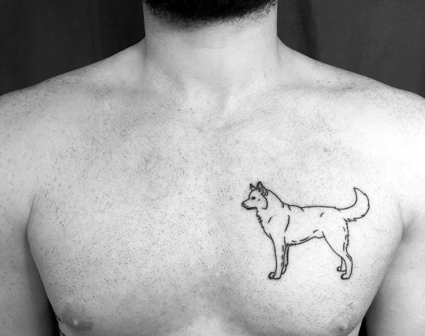 tatuaggio Siberian husky 133