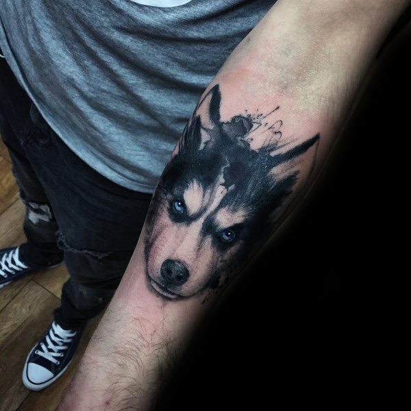 tatuaggio Siberian husky 153
