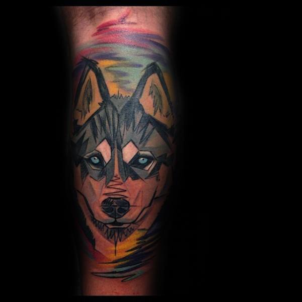 tatuaggio Siberian husky 17