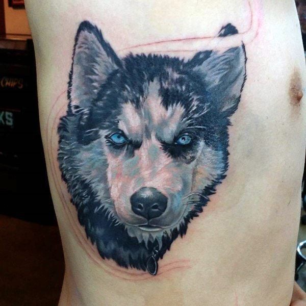 tatuaggio Siberian husky 19