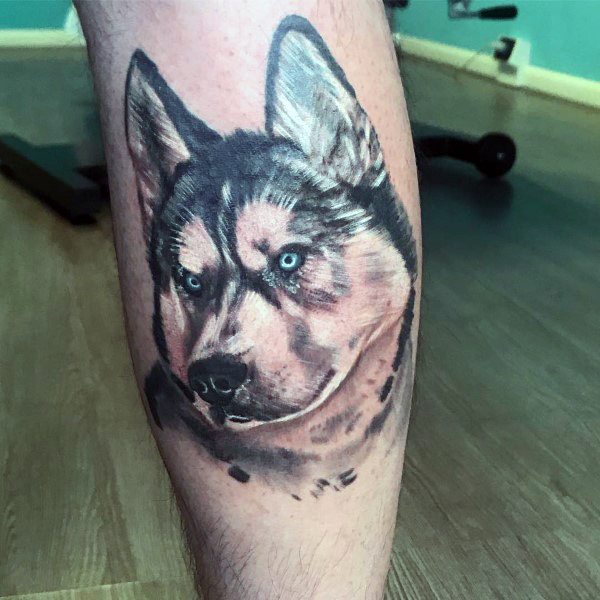 tatuaggio Siberian husky 29
