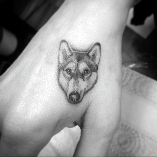tatuaggio Siberian husky 35