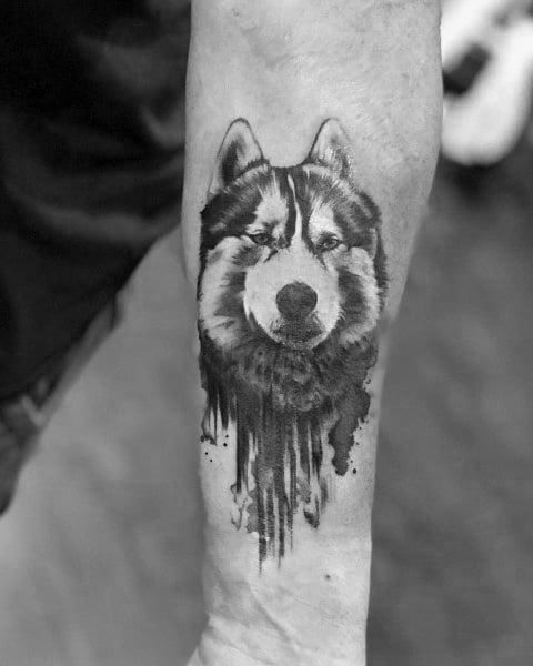tatuaggio Siberian husky 39