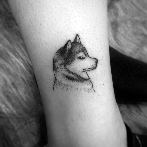 tatuaggio Siberian husky 43
