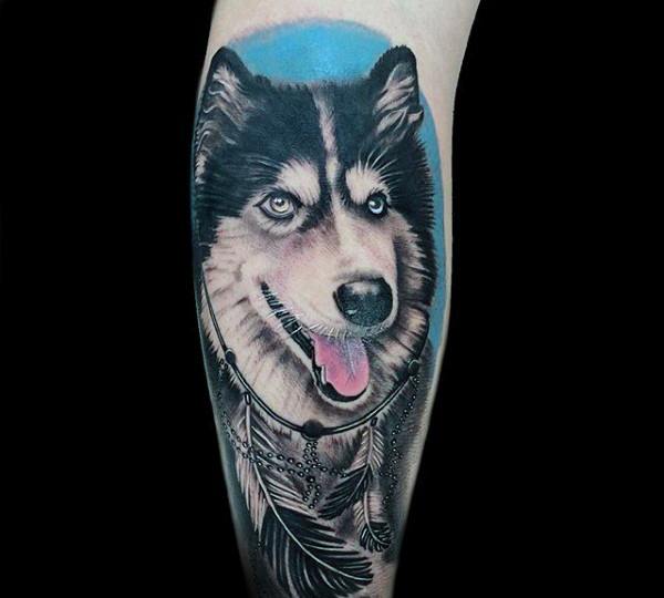 tatuaggio Siberian husky 51