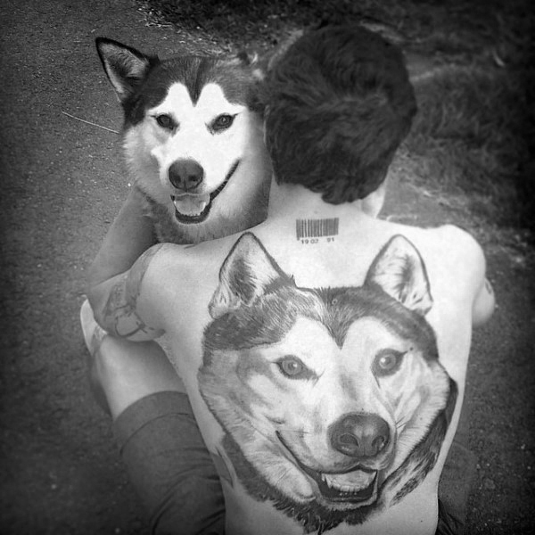 tatuaggio Siberian husky 53