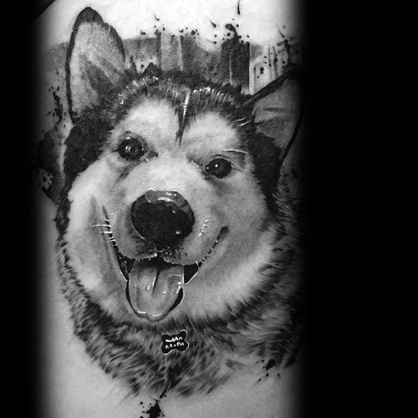 tatuaggio Siberian husky 59