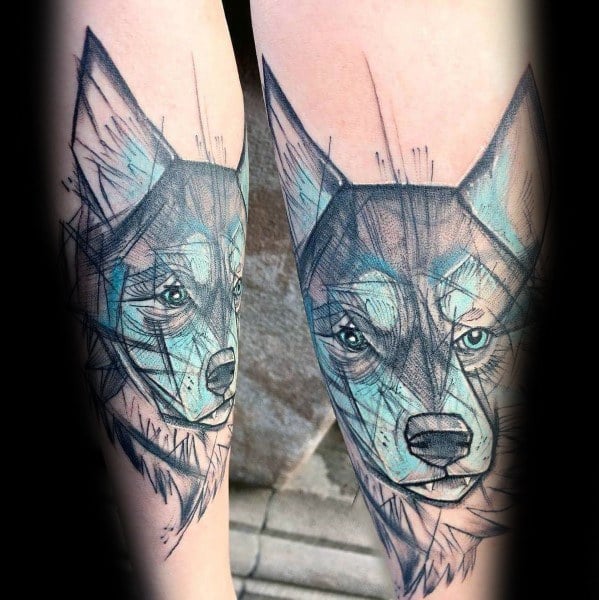 tatuaggio Siberian husky 63