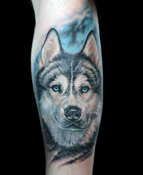 tatuaggio Siberian husky 73
