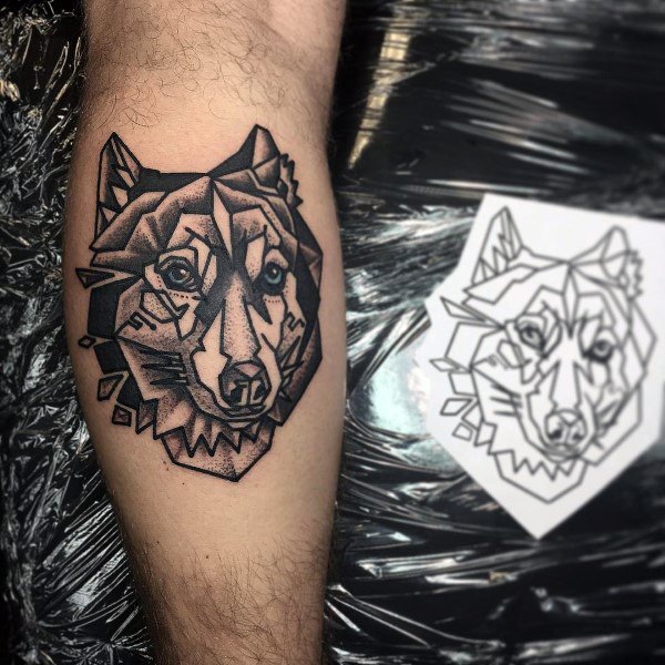 tatuaggio Siberian husky 81