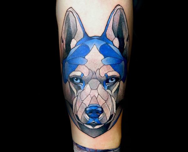 tatuaggio Siberian husky 89