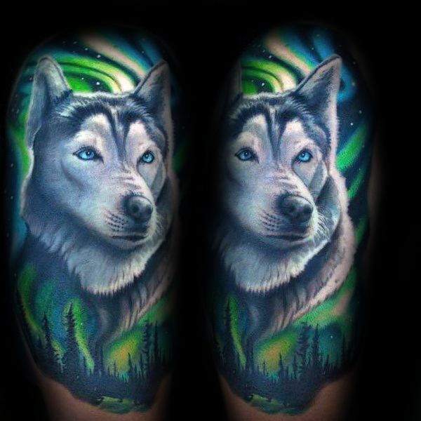 tatuaggio Siberian husky 91
