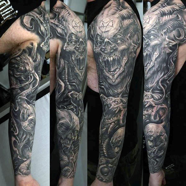 tatuaggio demone diavolo 107