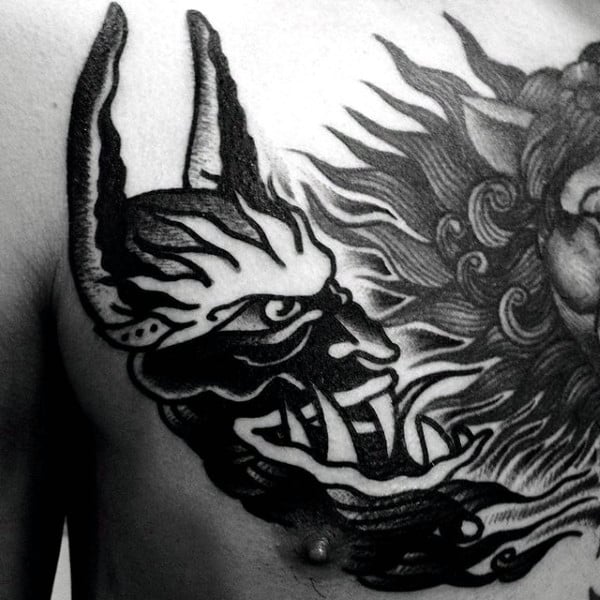 tatuaggio demone diavolo 123