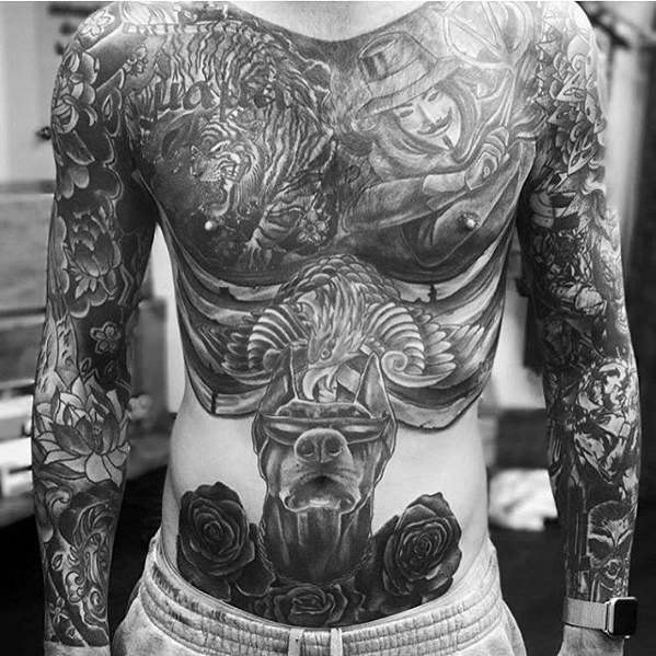 tatuaggio dobermann 69