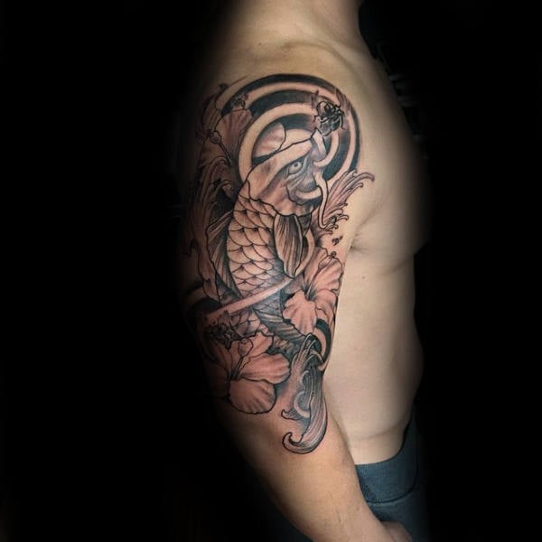 tatuaggio fiore ibisco 05