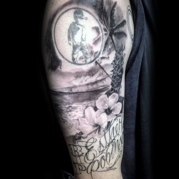 tatuaggio fiore ibisco 135