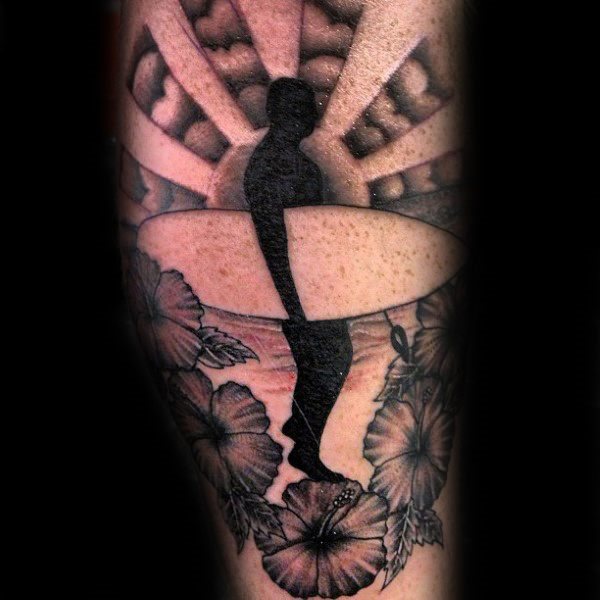 tatuaggio fiore ibisco 83