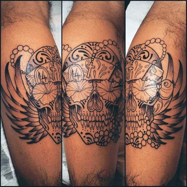 tatuaggio fiore ibisco 89