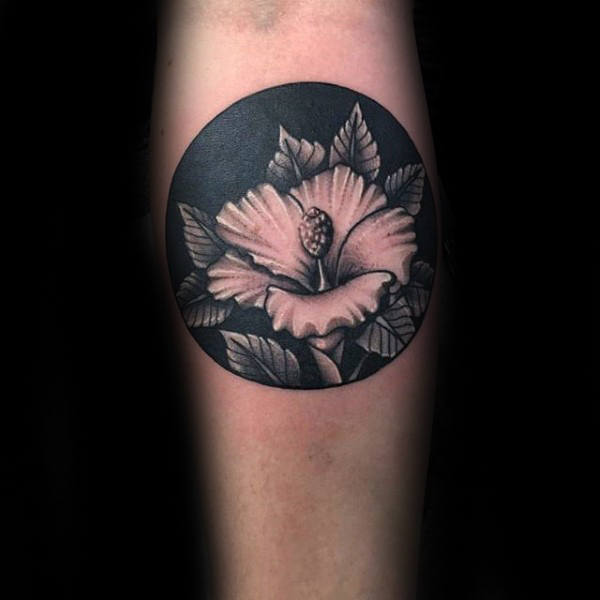 tatuaggio fiore ibisco 97