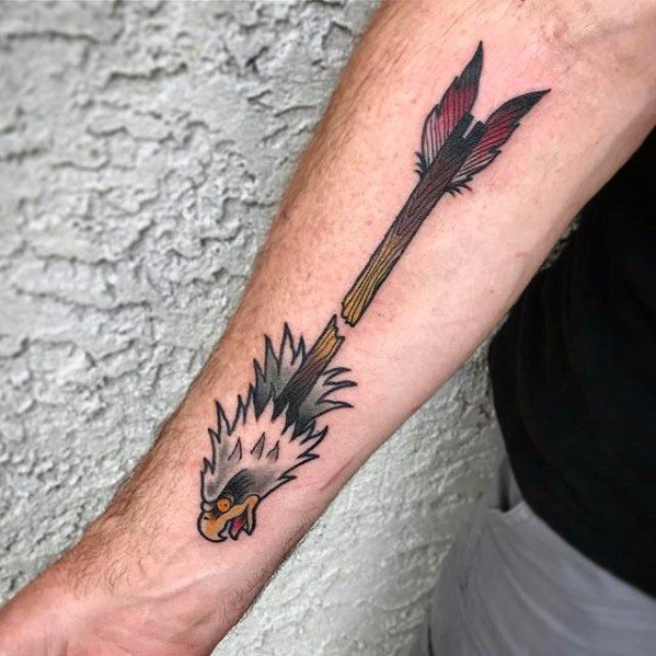 tatuaggio freccia rotta 05