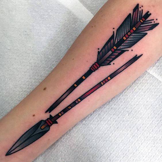 tatuaggio freccia rotta 57