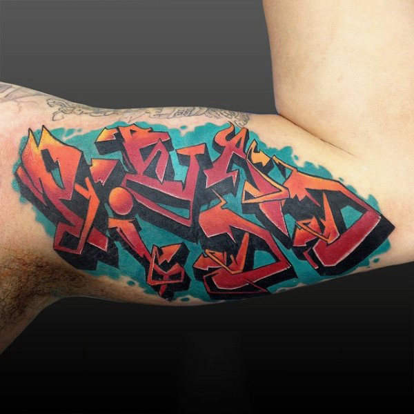 tatuaggio graffiti 165