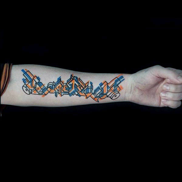 tatuaggio graffiti 289