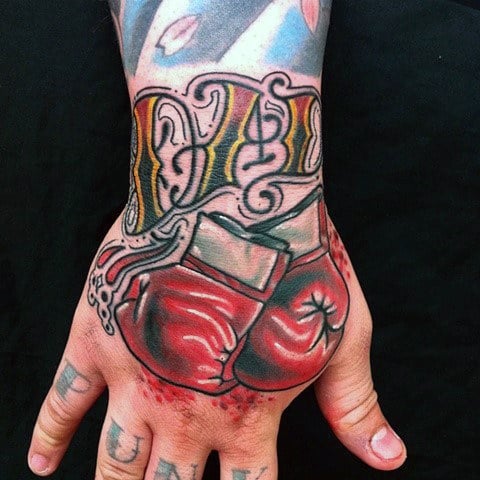 tatuaggio guantoni boxe 107