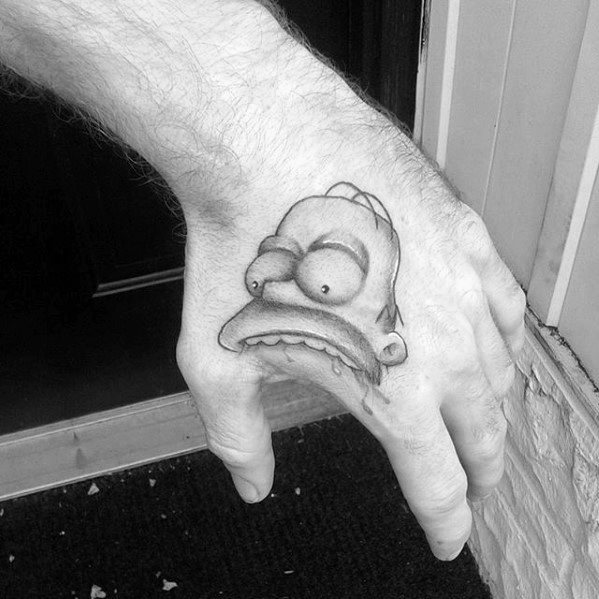tatuaggio homer simpson 46