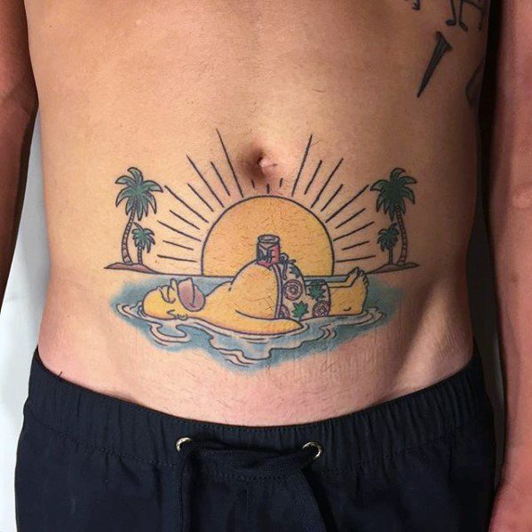 tatuaggio homer simpson 58