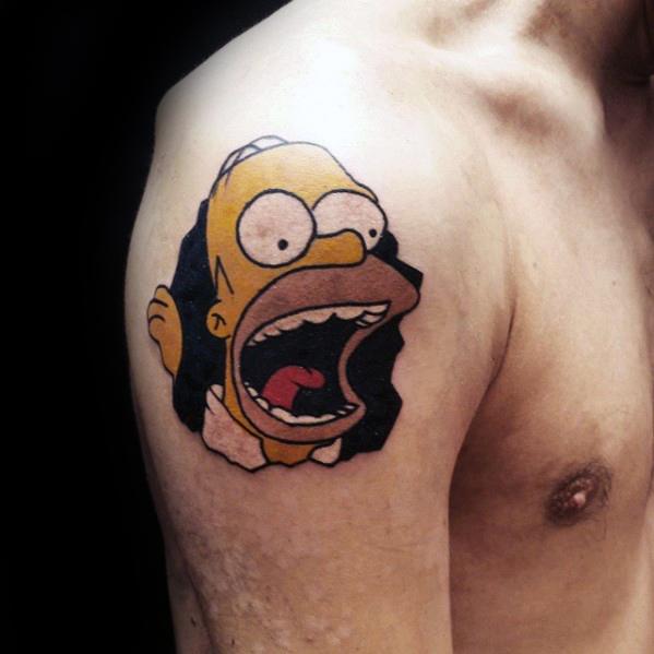 tatuaggio homer simpson 86