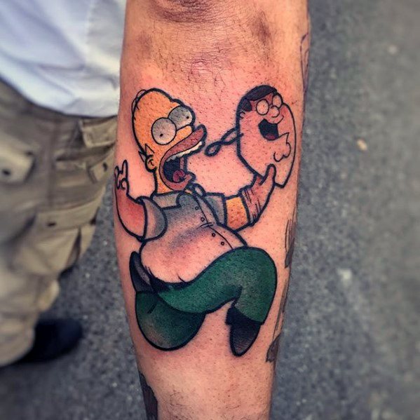 tatuaggio homer simpson 90
