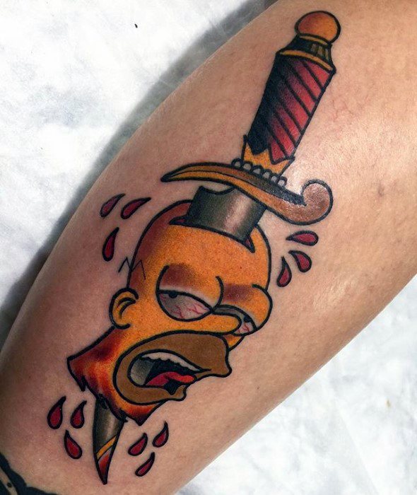 tatuaggio homer simpson 94