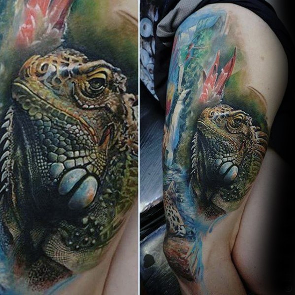 tatuaggio iguana 106